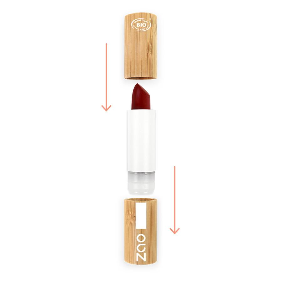 ZAO MAKEUP  Cocoon Lippenstift - Bio-zertifiziert, vegan und nachfüllbar 