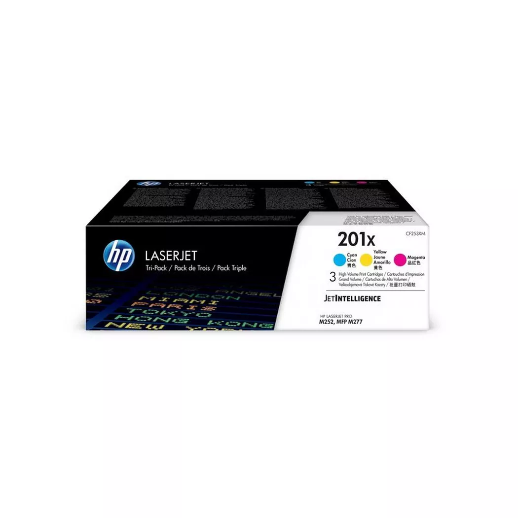 Hewlett-Packard – HP Toner Tri-Pack 201X CMY CF253XM CLJ Pro M252/MFP277 2300 S., 900 Seiten