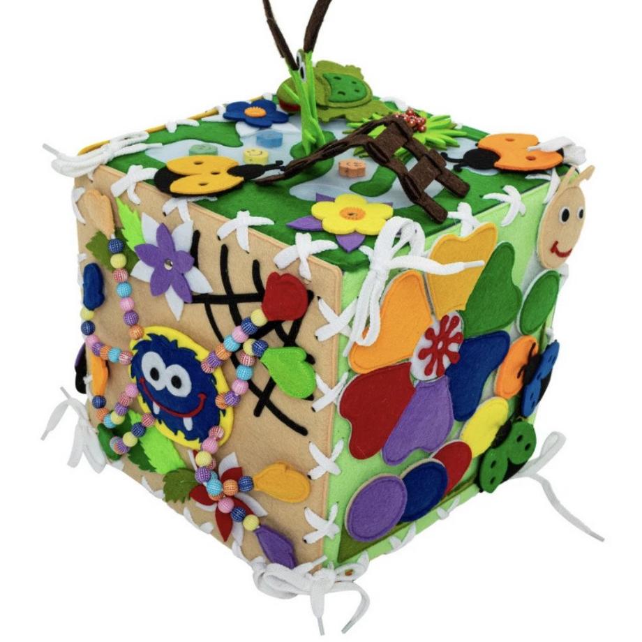 Montessori  MOTORIKWÜRFEL - WEICHES BUCH - WUNDERWÜRFEL Montessor® - Spass am Lernen 