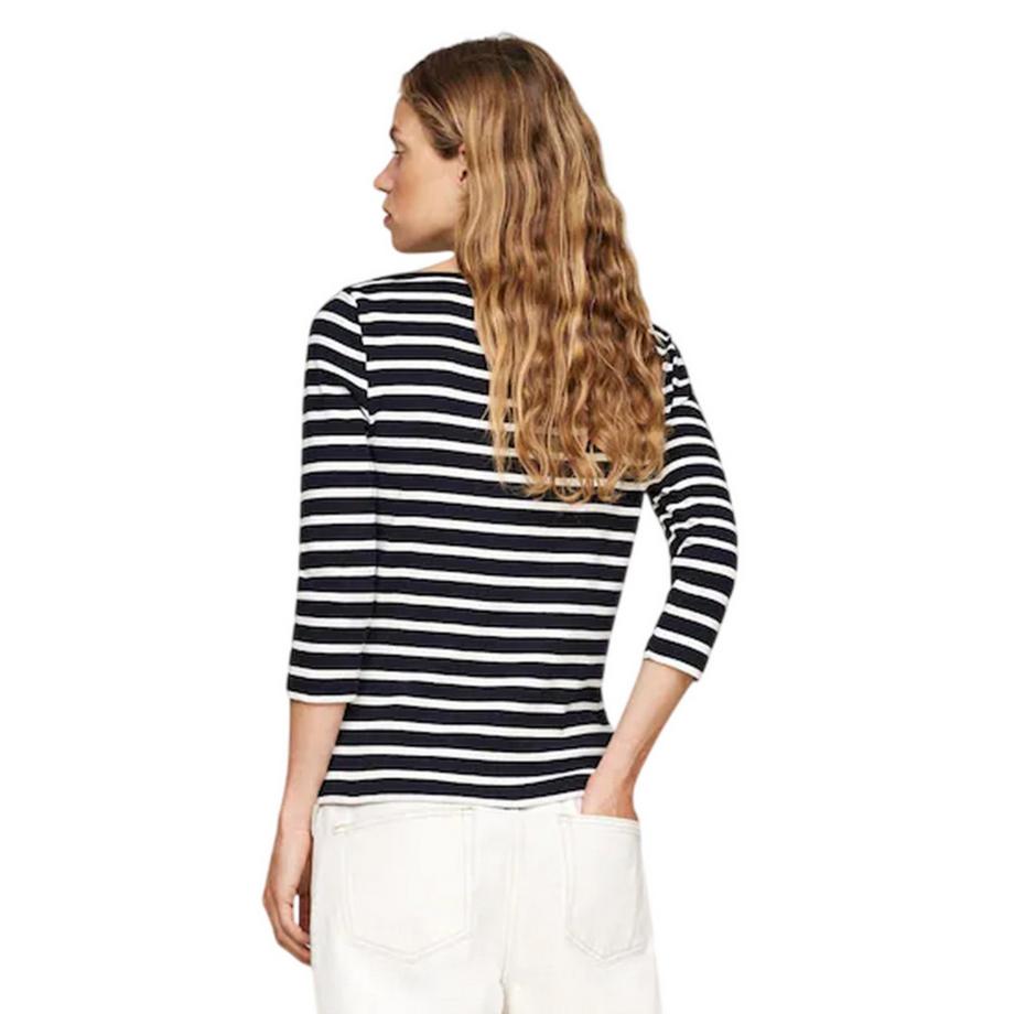 TOMMY HILFIGER  T-Shirt, Ubootausschnitt , Schmal 