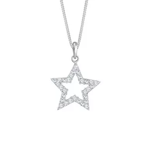 Halskette Femme Pendentif Étoile De Cristal