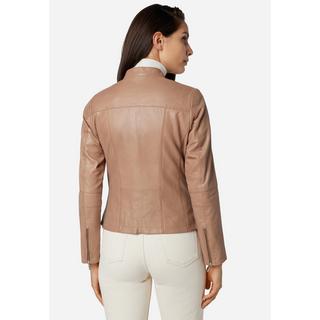 RICANO  Veste en cuir s Abigale, style classique en cuir d'agneau ultra doux 