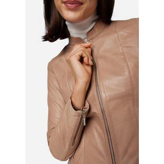 RICANO  Veste en cuir s Abigale, style classique en cuir d'agneau ultra doux 