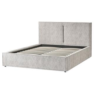 Beliani Letto contenitore en velluto elasticizzato Scandinavo MOISSAC  