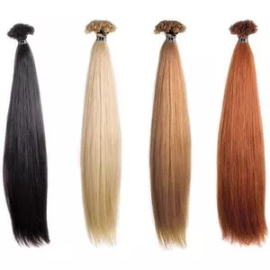 Hair Extensions Glatt, Echthaar 24 Hellblond Honig 55/60 cm, 10 Ex