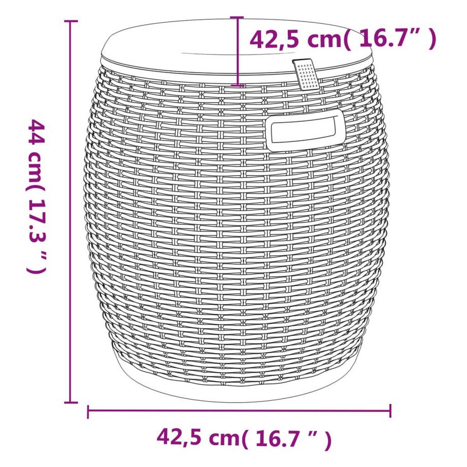 VidaXL Gartenbox polypropylen  