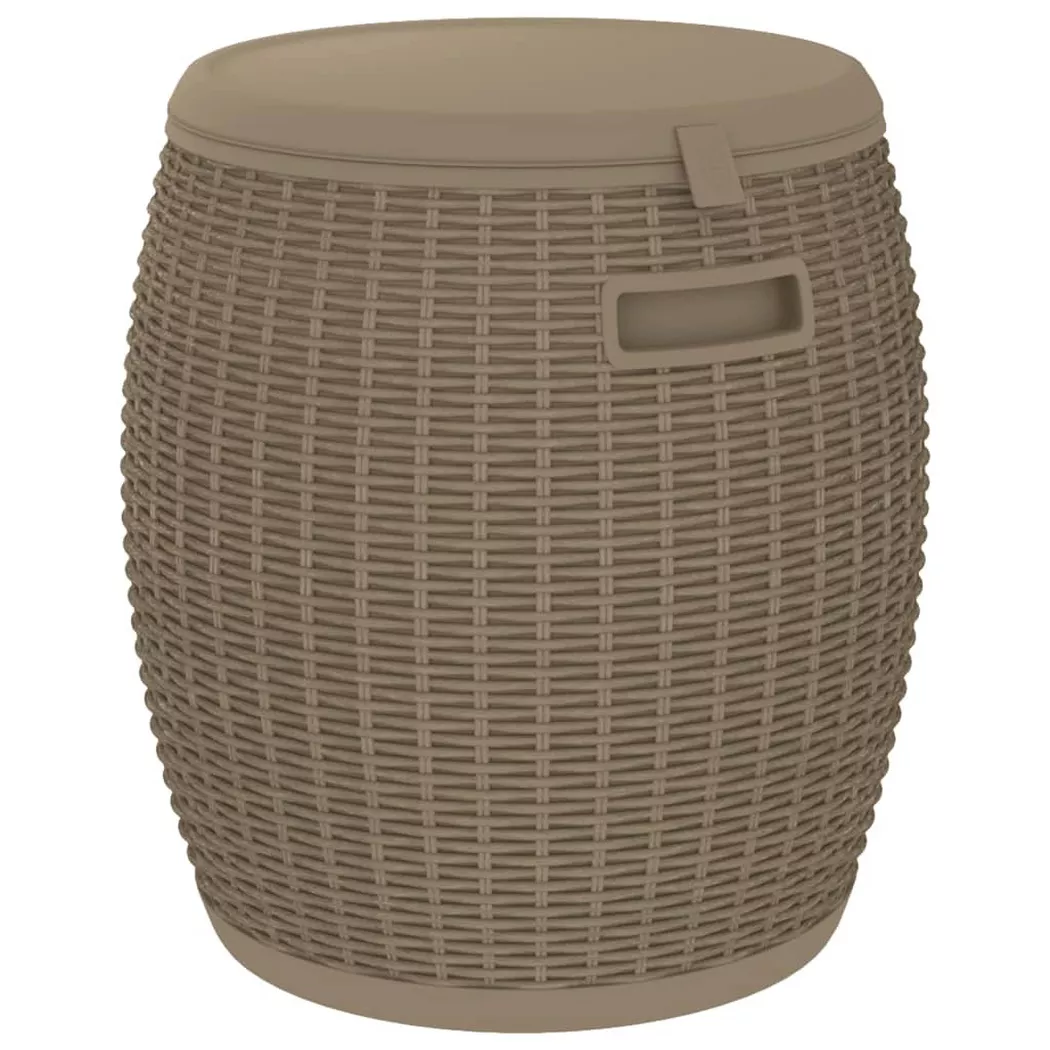 Salon de jardin Vidaxl polypropylene marron 2 pieces
