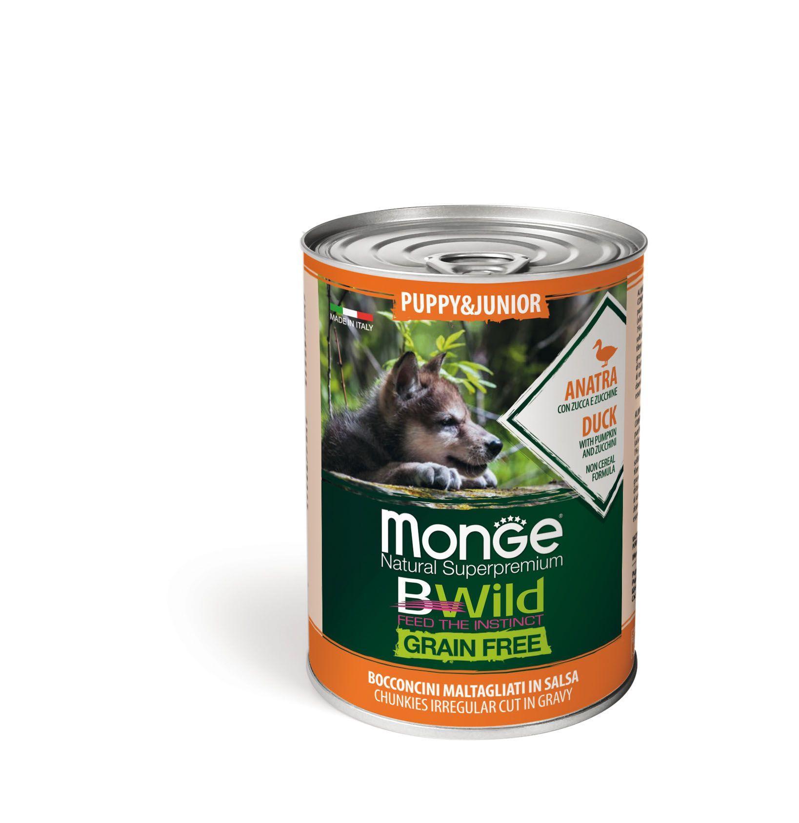 Monge  BWild GF Wet Ente Junior - Multipack 