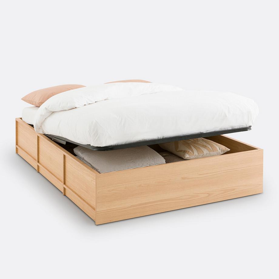 La Redoute Intérieurs Kastenbett Senssia mit hochklappbarem Lattenrost  