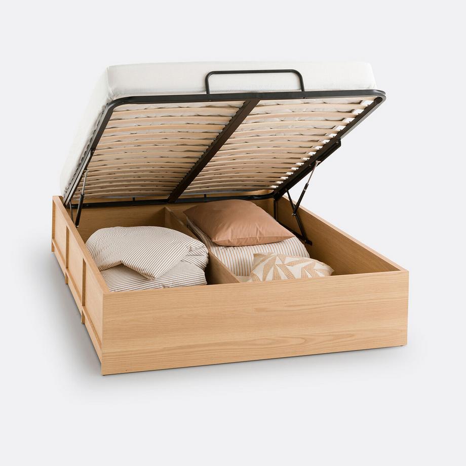 La Redoute Intérieurs Kastenbett Senssia mit hochklappbarem Lattenrost  