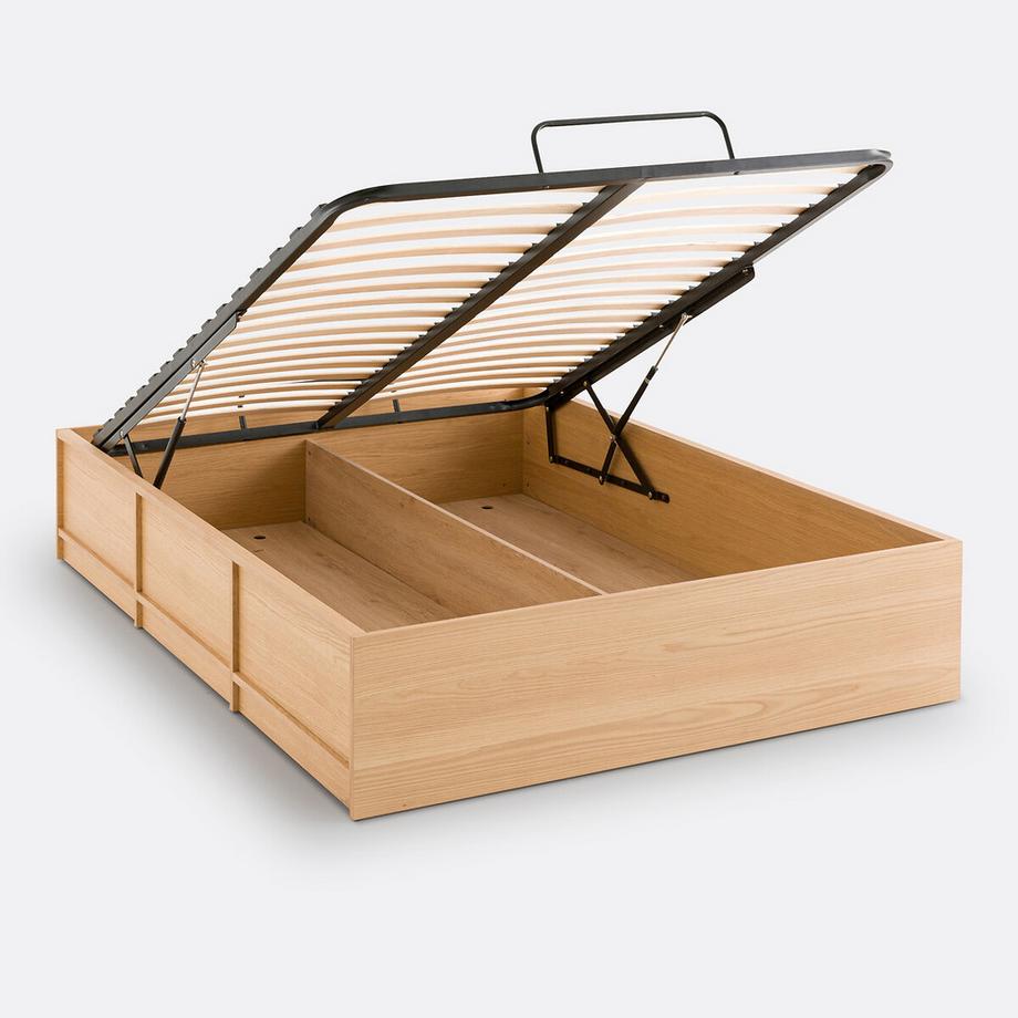 La Redoute Intérieurs Kastenbett Senssia mit hochklappbarem Lattenrost  