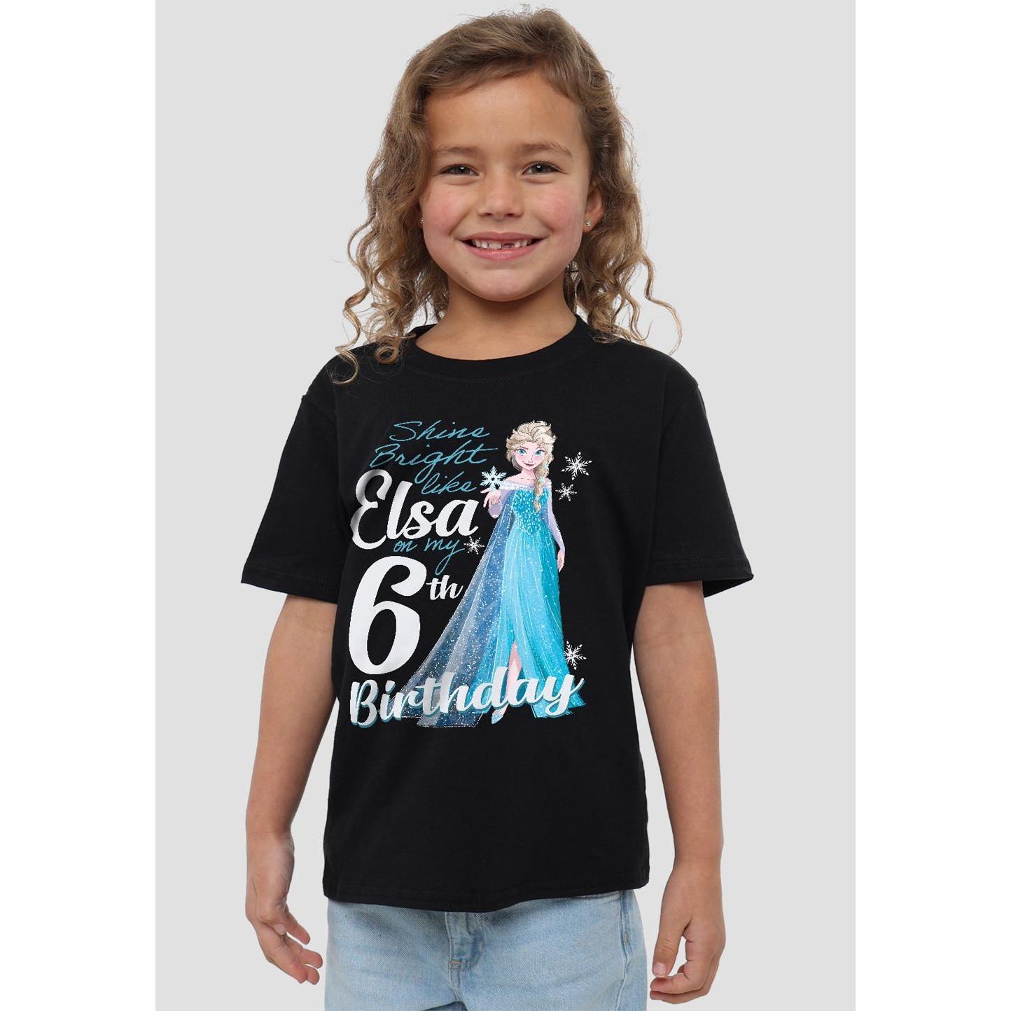 FROZEN  Bright Like Elsa TShirt  6 Geburtstag 