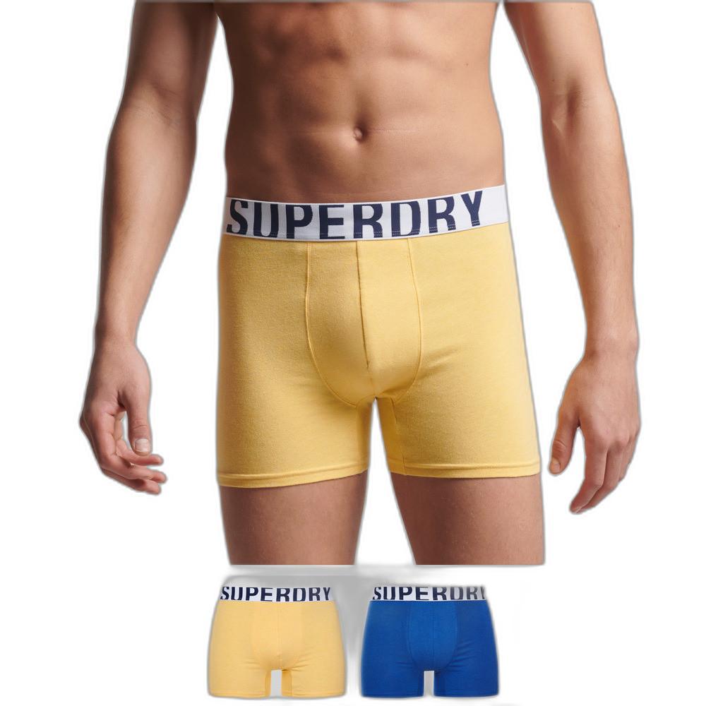 Superdry Set 2 Boxer Cotone Biologico Dual Logo  