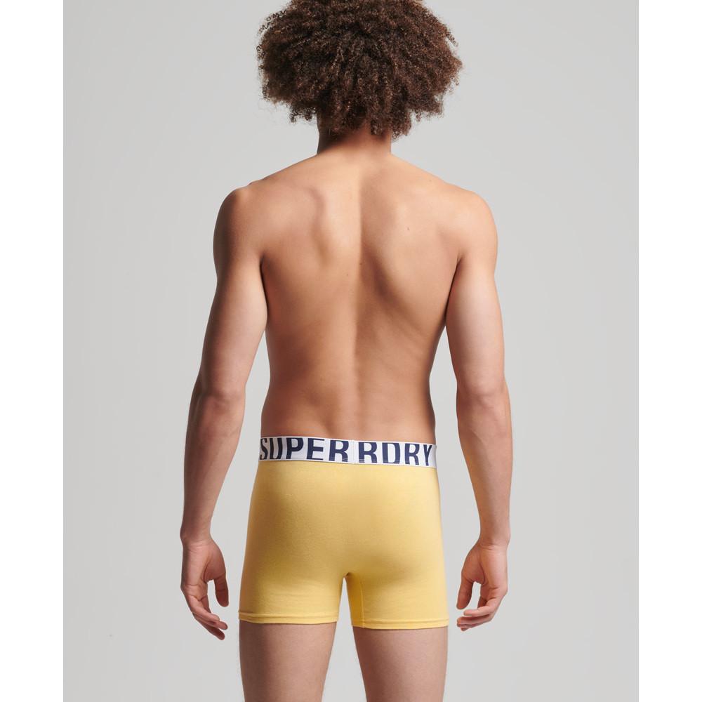 Superdry Set 2 Boxer Cotone Biologico Dual Logo  