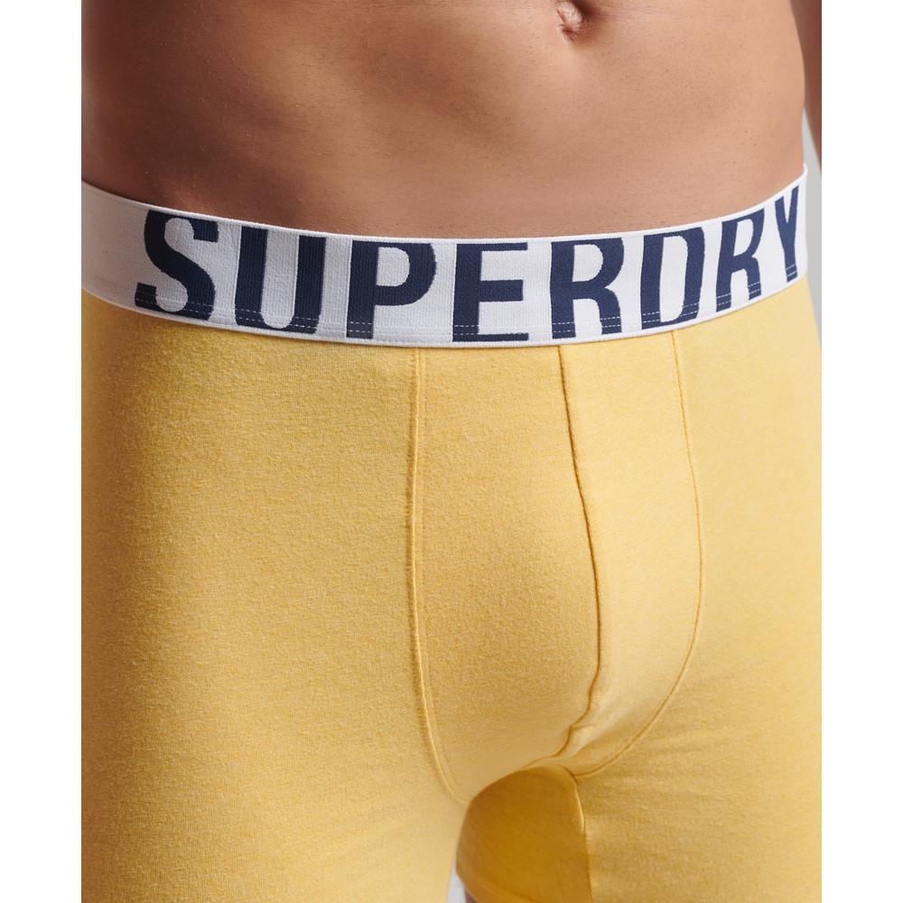 Superdry  boxer en coton biologique uperdry dual logo (x2) 