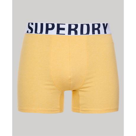 Superdry  boxer en coton biologique uperdry dual logo (x2) 