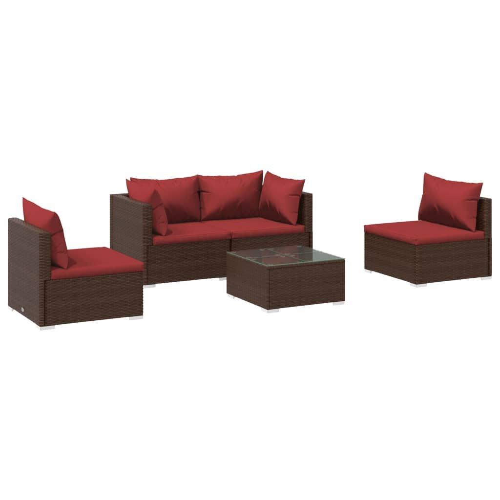 VidaXL Garten-lounge-set poly-rattan  