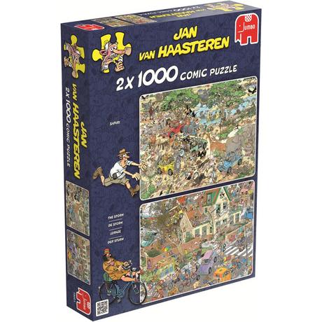 JUMBO  Der Sturm & Die Safari. Puzzle 2 x 1000 Teile 