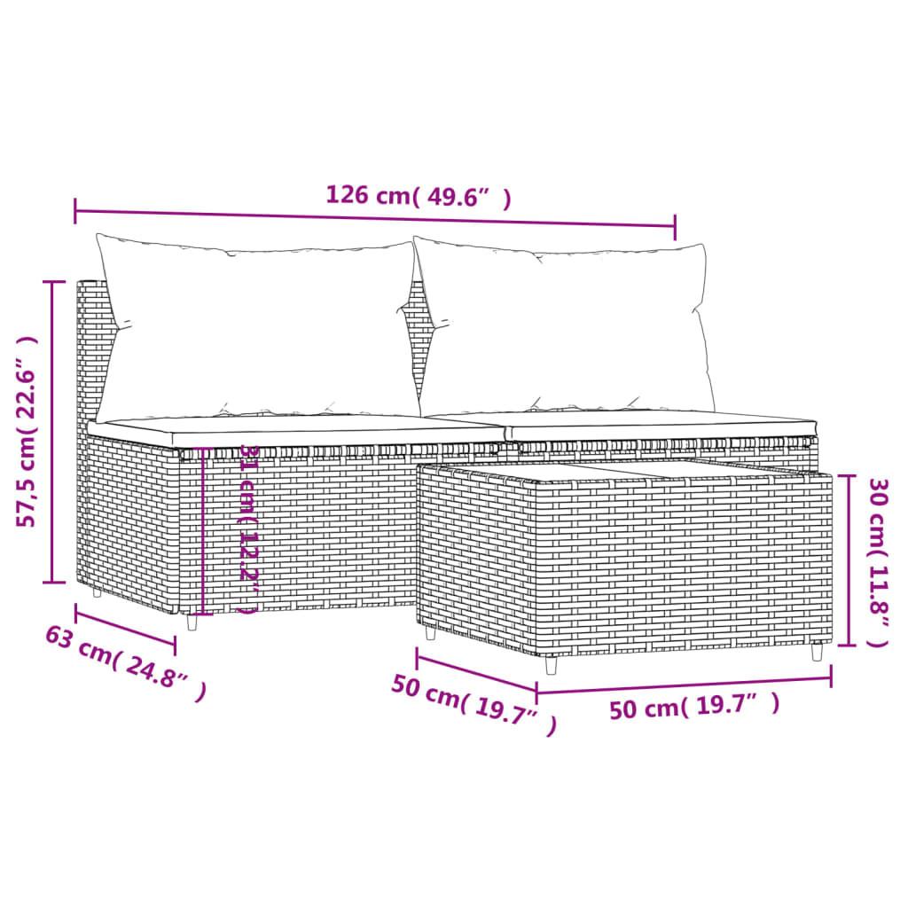 VidaXL Garten lounge set poly-rattan  