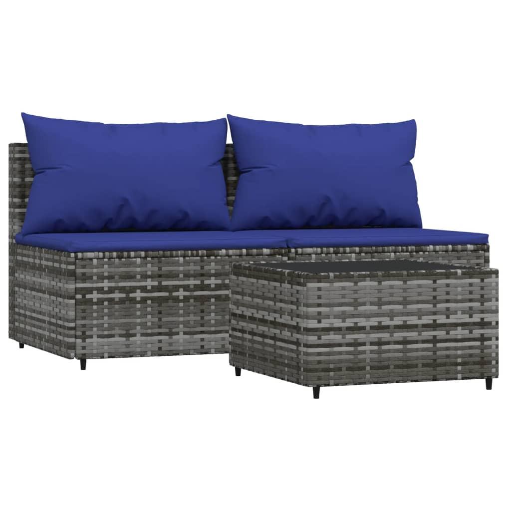 VidaXL Garten lounge set poly-rattan  