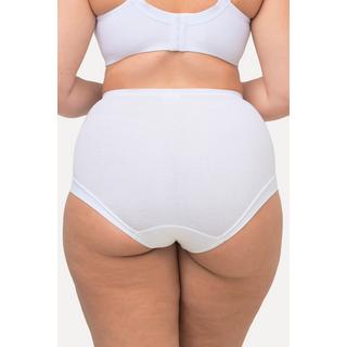 Ulla Popken  Culotte taille haute, en jersey de coton. Cuisses échancrées pour un haut niveau de confort, même lorsque vous restez longtemps assise. 