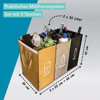 Qikfresh Mülltrennsystem 3er Set  
