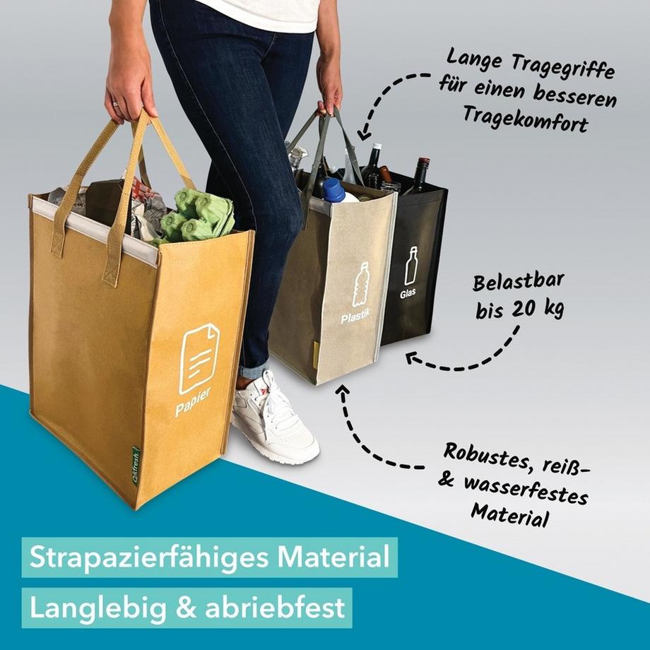 Qikfresh Mülltrennsystem 3er Set  