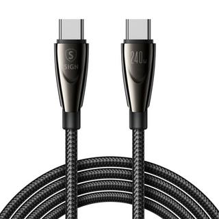 B2X  Câble USB-C vers USB-C 240 W, 1,2 m - Noir 