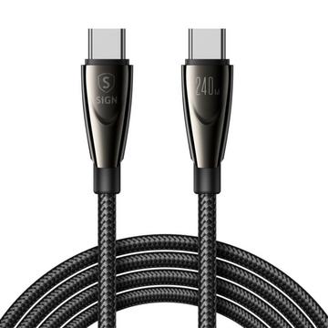 Câble USB-C vers USB-C 240 W, 1,2 m - Noir