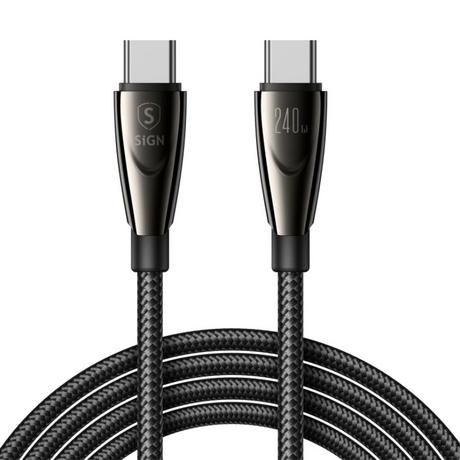 B2X  Câble USB-C vers USB-C 240 W, 1,2 m - Noir 