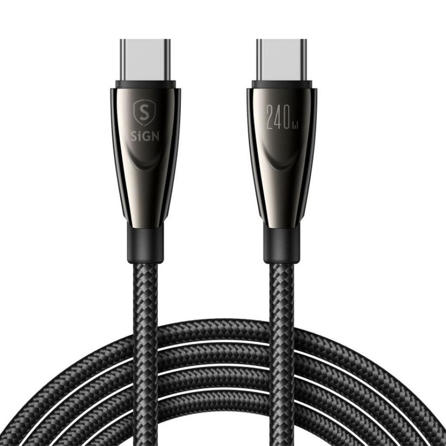 Câble USB-C vers USB-C 240 W, 1,2 m - Noir