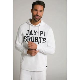 JP1880  Maglia in jersey fiammato con cappuccio e stampa "JAY-PI" 