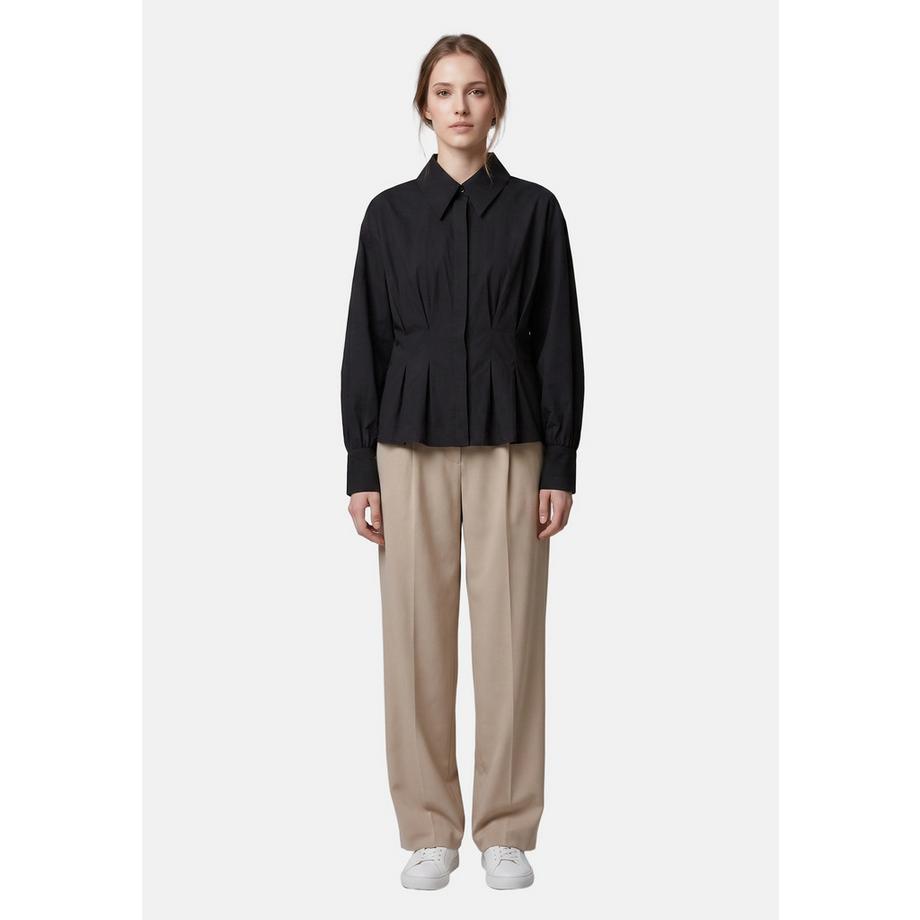 Chiara Ferretti Blouse à manches longues plissée  