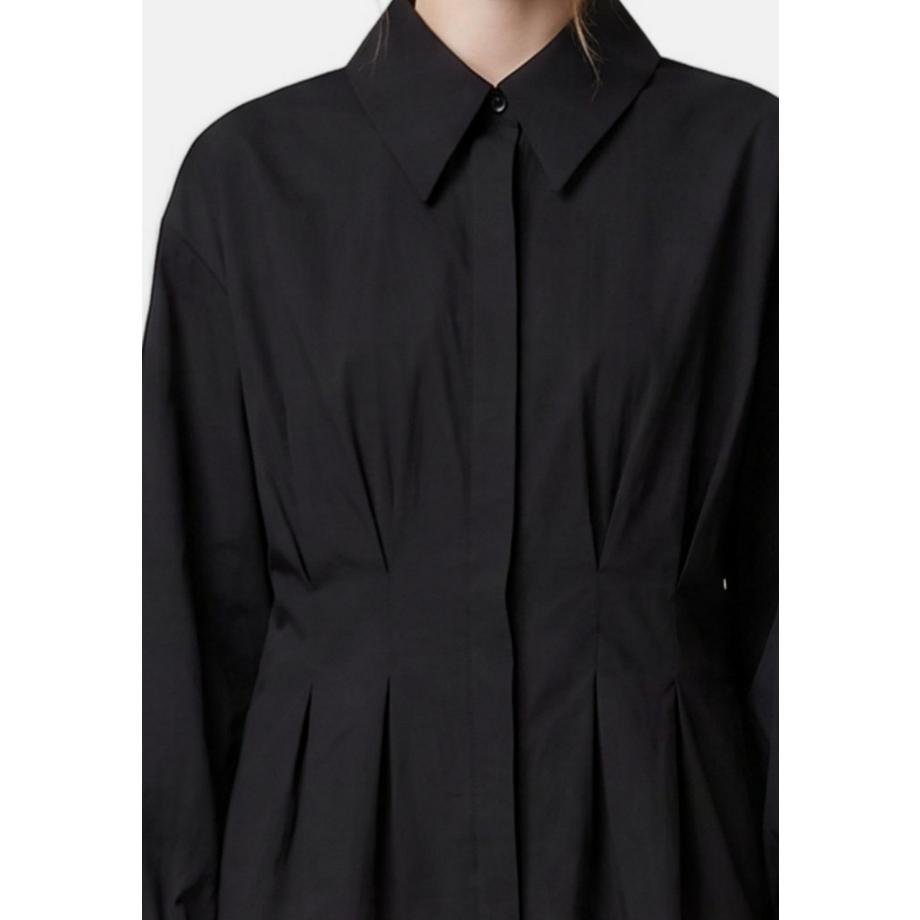 Chiara Ferretti Blouse à manches longues plissée  