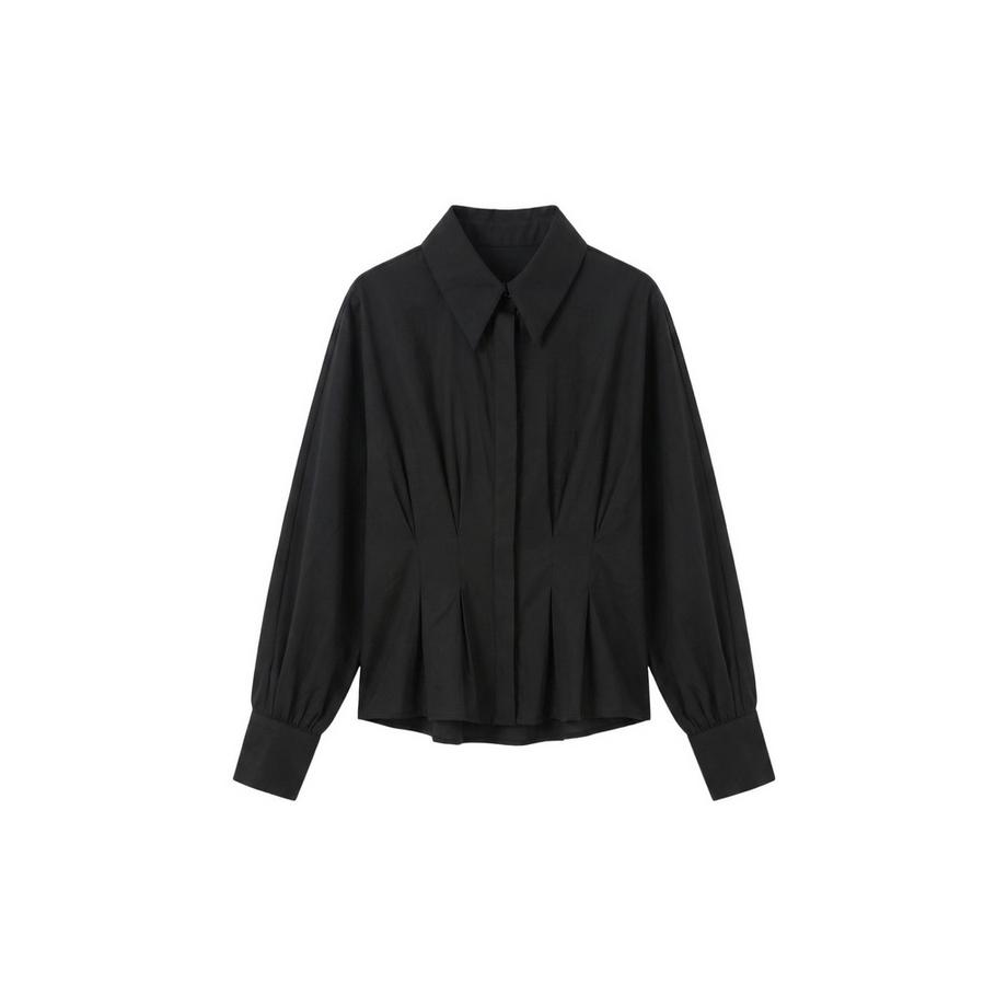 Chiara Ferretti Blouse à manches longues plissée  