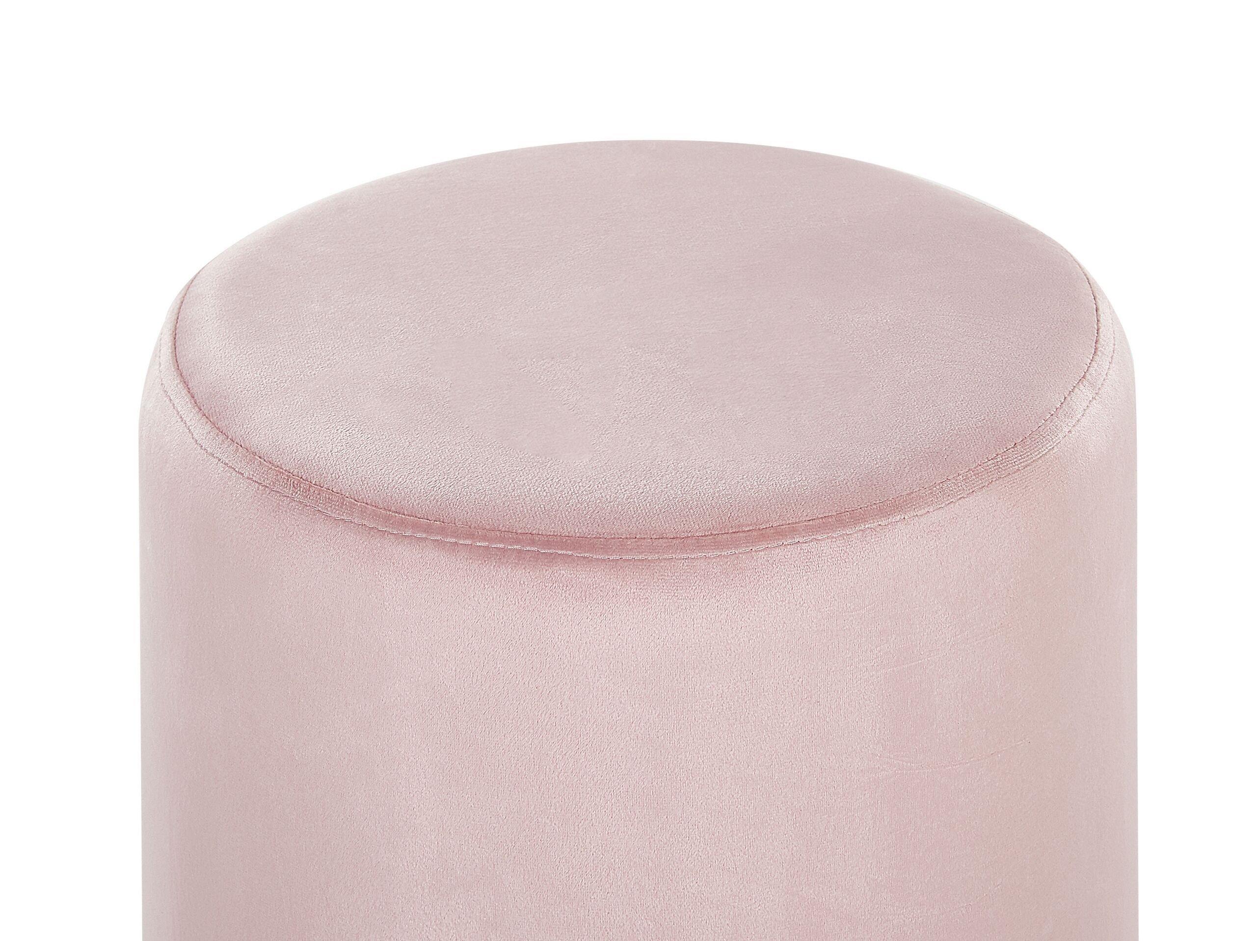 Beliani Pouf en Velours Moderne BRIGITTE  