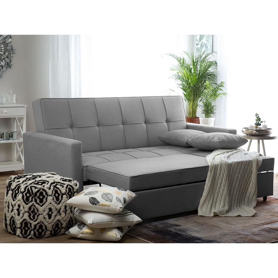 Beliani Canapé-lit en Tissu Moderne GLOMMA  