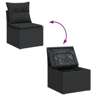 VidaXL set divano da giardino Polirattan  