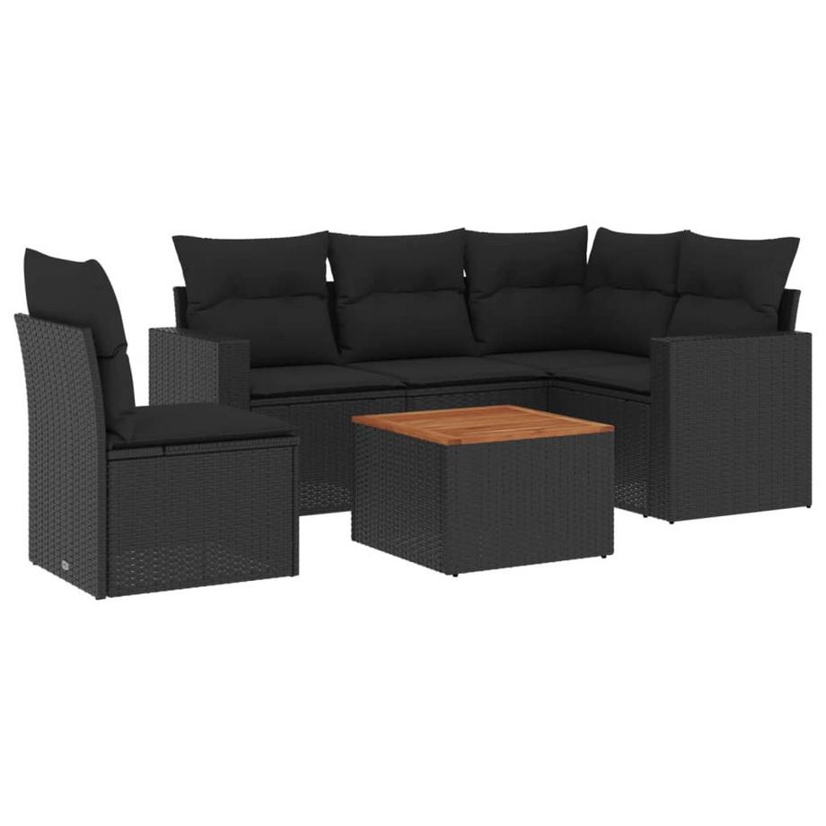set divano da giardino Polirattan