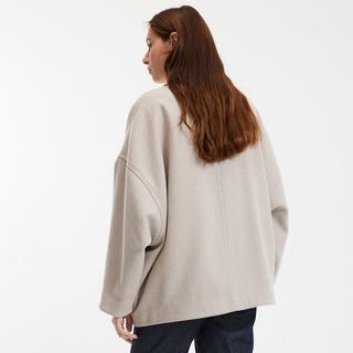 La Redoute Collections Manteau court oversize boutonné  