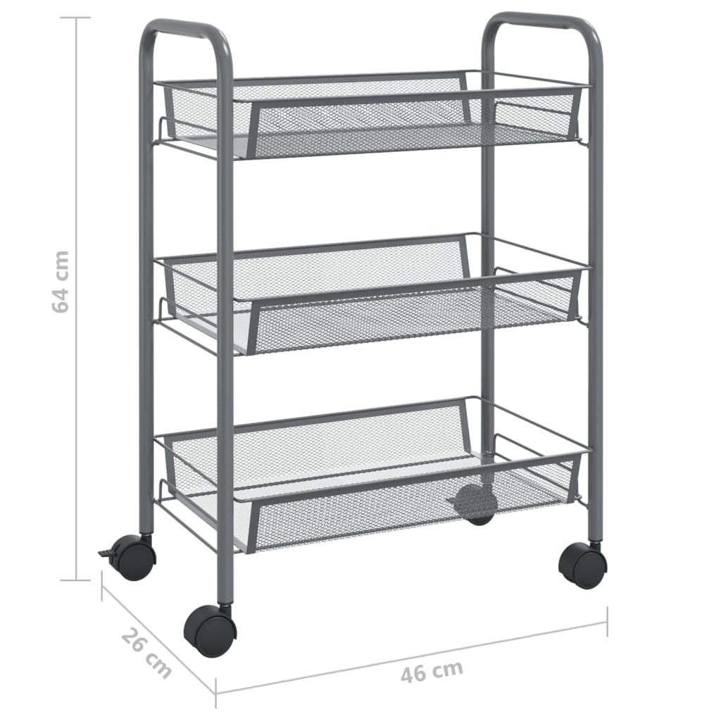 VidaXL carrello da cucina Ferro  