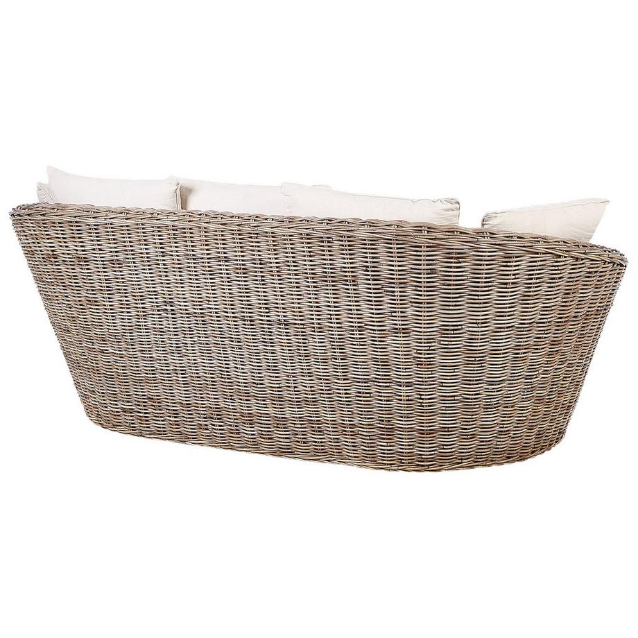Beliani Sonneninsel aus Rattan Boho CAVO  