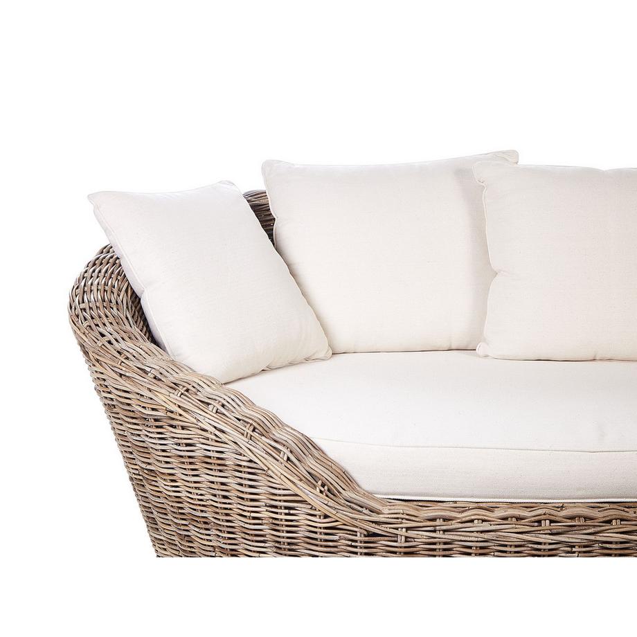 Beliani Sonneninsel aus Rattan Boho CAVO  