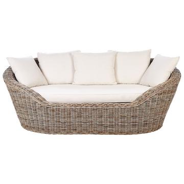 Lettino da giardino en Rattan Boho CAVO