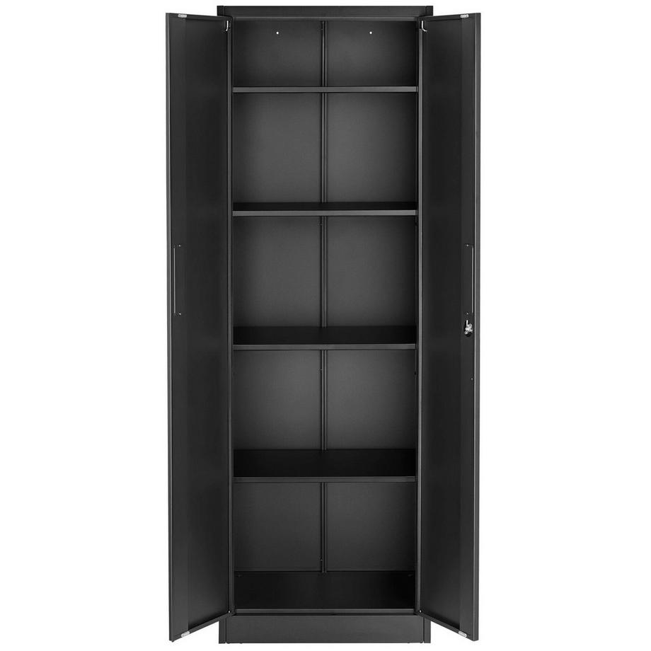 Tectake Armoire à Dossiers Brandon, fermeture magnétique, étagères réglables, verrouillage, usage simple  