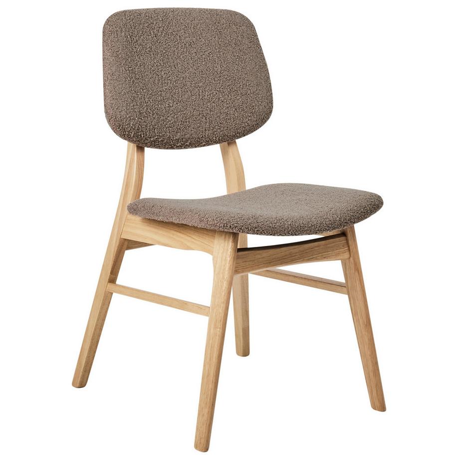 Beliani Set di 2 sedie da pranzo en Legno di caucciù  ELAINE  