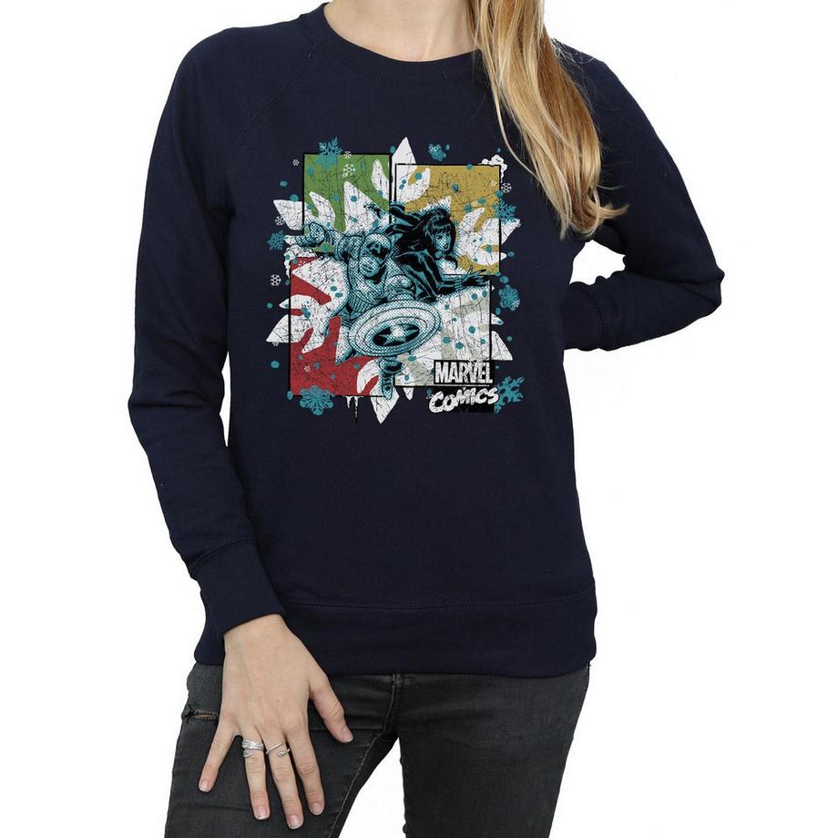 MARVEL Comics Captain America Winter Soldier Felpa Stampata  