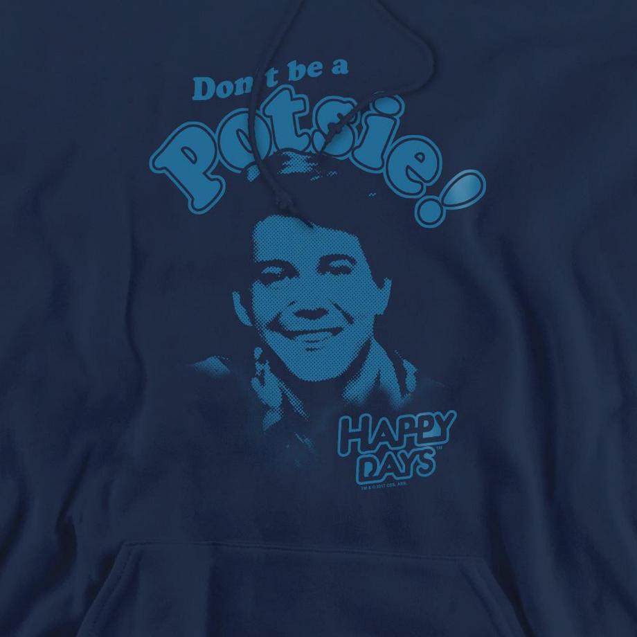 Happy Days Don't Be a Potsy Felpa con cappuccio  
