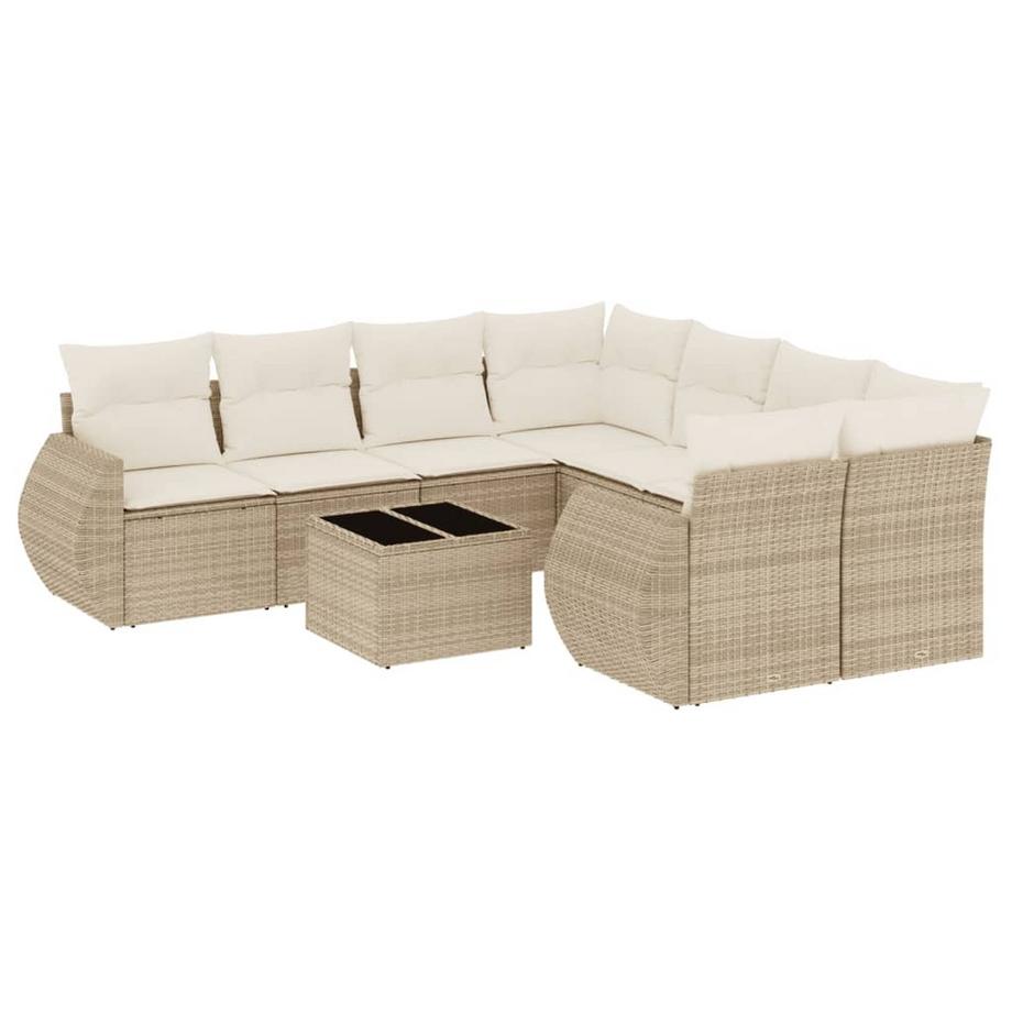 Ensemble de canapés de jardin rotin synthétique