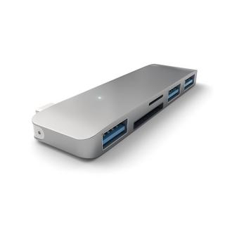 SATECHI  ST-TCUHM Notebook-Dockingstation & Portreplikator USB 3.2 Gen 1 (3.1 Gen 1) Type-C Silber 